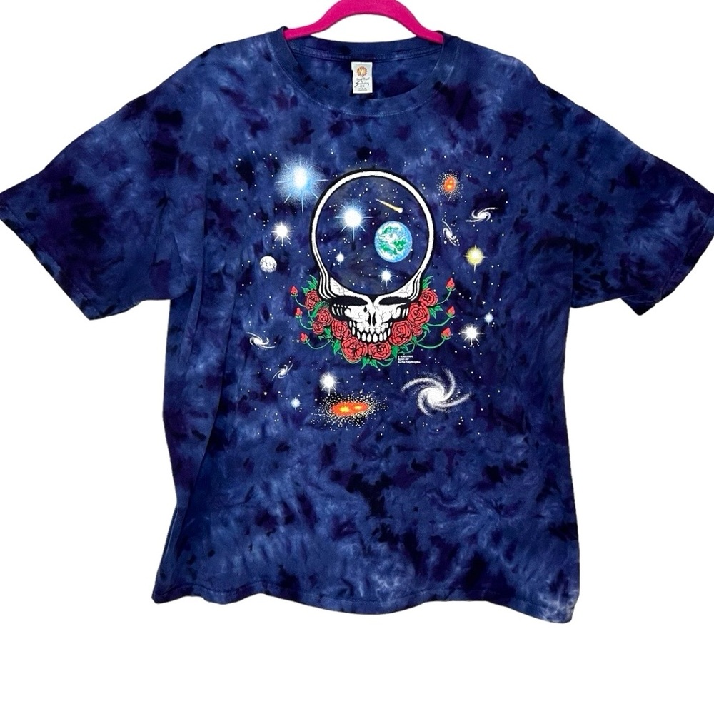 Vintage 1997 Grateful Dead hand dyed by Sundog space your face tie dye shirt